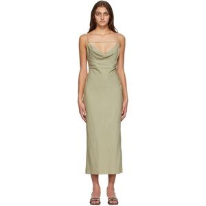 Jacquemus Sage Green La Robe Adour Dress